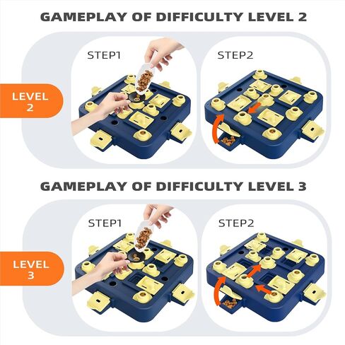 KADTC Interactive Dog Chess Puzzle Toy-3-in-1 تعالج الألغاز ولعب جرو Buppy Puppy الملل للاشتعال لتحفيز الدماغ (الكلاب الصغيرة/المتوسطة/الكبيرة) in Kuwait