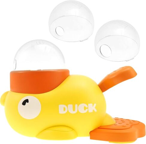2-in-1 Interactive Dog Slow Feeder Puzzle Toy, Duck-Shaped Pets Food Dispenser with 3 Size Food Outlet Dog Treat Dispensing for Healthy Eating in Saudi Arabia