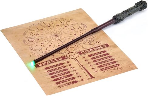 رائع! مجموعة الأشياء Harry Potter 14 Deluxe Lumos Wand Light-Rainting ، Multicolor in Kuwait