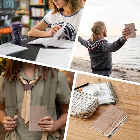 Bobo Rabbit 3 Pack Pocket Journal Notebooks A6 Size Small Mini Notebook for Note the the Grapcover Leather College محكم بها منصات ملاحظات مبطنة للنساء الرجال in Kuwait