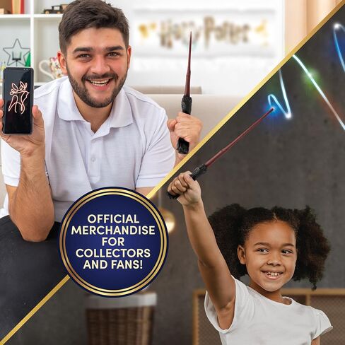 رائع! مجموعة الأشياء Harry Potter 14 Deluxe Lumos Wand Light-Rainting ، Multicolor in Kuwait