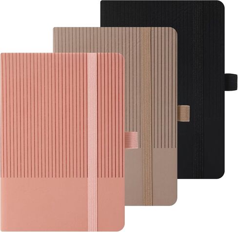 Bobo Rabbit 3 Pack Pocket Journal Notebooks A6 Size Small Mini Notebook for Note the the Grapcover Leather College محكم بها منصات ملاحظات مبطنة للنساء الرجال in Kuwait