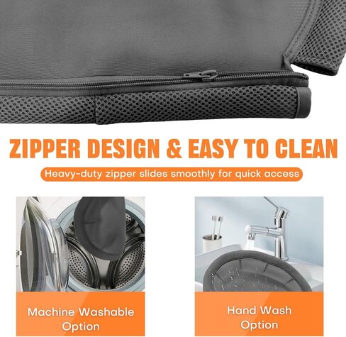 Homegroove Cat Window Perch, 18 x 12 Inch Foldable Cat Hammock for Window with Sturdy Metal Frame, Breathable Cordless Window Bed for Resting Seat for Indoor Cats (Grey, 18 x 12 Inch) in Kuwait