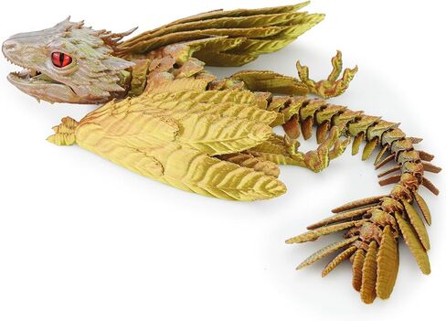 ريش Wyvern Dragon ، لعبة Dragon Dragon المطبوعة ثلاثية الأبعاد ، تنين مفصلي مرن ، ألعاب ثلاثية الأبعاد ، حيوان أليف سطح المكتب in Kuwait