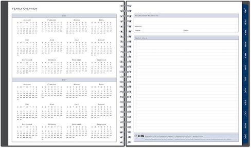 2026 Blue Sky Monthly Planner ، 8 "× 10" ، مقاطع/فحم معدني ، من يناير إلى ديسمبر ، 100011 in Saudi Arabia