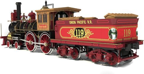 OCCRE ROGERS 119 1:32 SCALE SCALE SCOMOTIVE CONTRUSTION طراز من الخشب والمعادن #54008 (مطلوب تجميع البالغين) (نموذج مع قاعدة عرض - بدون طلاء) in Saudi Arabia