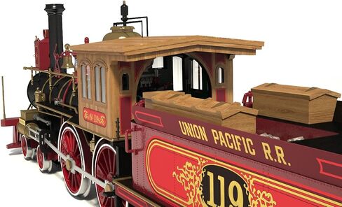 OCCRE ROGERS 119 1:32 SCALE SCALE SCOMOTIVE CONTRUSTION طراز من الخشب والمعادن #54008 (مطلوب تجميع البالغين) (نموذج مع قاعدة عرض - بدون طلاء) in Saudi Arabia