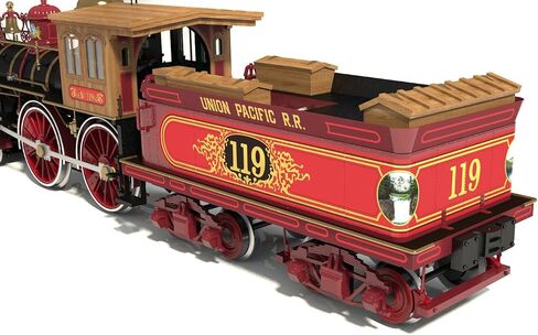 OCCRE ROGERS 119 1:32 SCALE SCALE SCOMOTIVE CONTRUSTION طراز من الخشب والمعادن #54008 (مطلوب تجميع البالغين) (نموذج مع قاعدة عرض - بدون طلاء) in Saudi Arabia