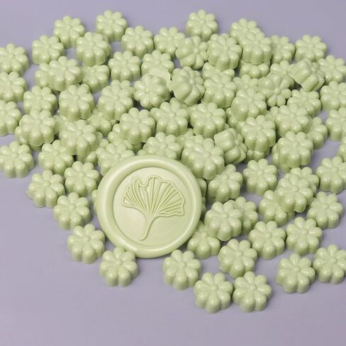 Fsalisa Flower Shape Sealing Wax Beads 105pcs حبات الختم لختم ختم الشمع ، بطاقات عيد الميلاد ، المظلات ، دعوات الزفاف ، حزم النبيذ ، غلاف الهدايا (الأزرق الداكن) in Kuwait