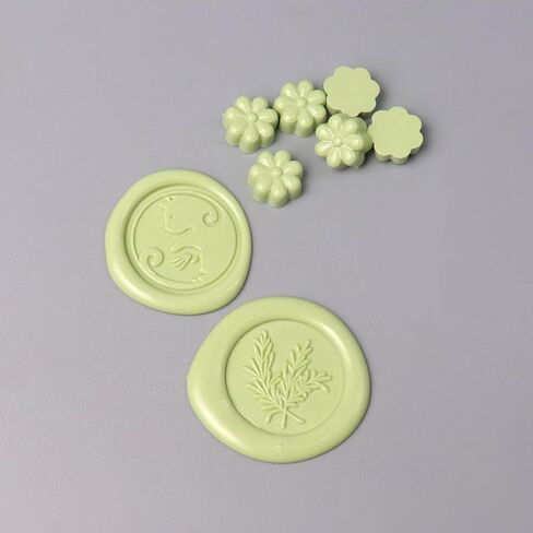 Fsalisa Flower Shape Sealing Wax Beads 105pcs حبات الختم لختم ختم الشمع ، بطاقات عيد الميلاد ، المظلات ، دعوات الزفاف ، حزم النبيذ ، غلاف الهدايا (الأزرق الداكن) in Kuwait