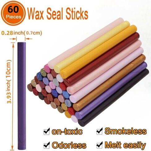 40pcs ختم شمع العصي لختم شمعي ، ولون متنوع ختم Waxglue بندقية الشمع عصا عصا الشمع Mini ، وألوان مختلطة مجموعة شمعية كبيرة لدعوات الزفاف (40) in Kuwait