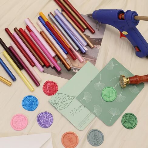40pcs ختم شمع العصي لختم شمعي ، ولون متنوع ختم Waxglue بندقية الشمع عصا عصا الشمع Mini ، وألوان مختلطة مجموعة شمعية كبيرة لدعوات الزفاف (40) in Kuwait