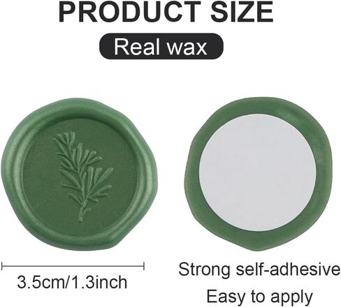 60pcs ملصقات ختم الشمع الفرع الزيتون ، ملصقات ختم غلافية خضراء للاصطدام ، رائع لالتفاف الهدايا ، دعوة الزفاف ، بطاقة تحية ، سجلات القصاصات ، عيد الميلاد in Kuwait