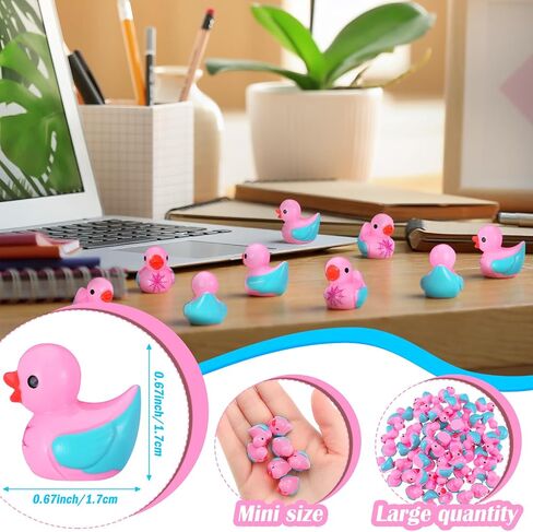 60 PCS Halloween Mini Resin SpiderWeb Ducks Tiny Duck Miniature with SpiderWeb حيوانات راتنج صغيرة ديكور المناظر الطبيعية للمكاتب المنزلية ديكور سيارات الأعياد هدية in Saudi Arabia