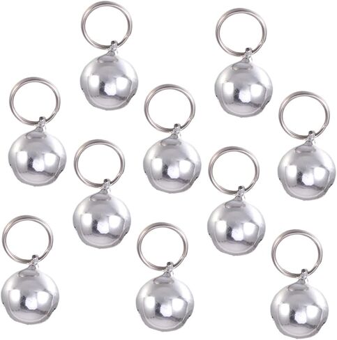 10pcs أجراس الحيوانات الأليفة للياقة الصغيرة طوق الكلب سحر DIY Craft Excedosities لـ Cat Kinten in Kuwait