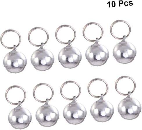 10pcs أجراس الحيوانات الأليفة للياقة الصغيرة طوق الكلب سحر DIY Craft Excedosities لـ Cat Kinten in Kuwait