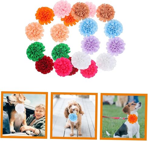 Bestonzon 20pcs طوق الكلاب الزهور الأليف أليف أزياء رأس الكلب الصغيرة ديكور لجروح الملحقات in Kuwait