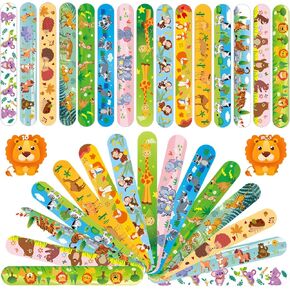 Viicoor Slap Bracelets for Kids 30PCS Ocean Animals Slap Bands Party Gadget Fillers Favors Multicolour in Kuwait
