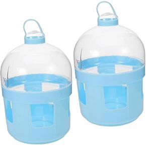 2pcs Pigeon Drinker Water Dispenser for Birds Cage Easy Clean Design Large Capacity Suitable for Homing and Racing Pigeons in Kuwait