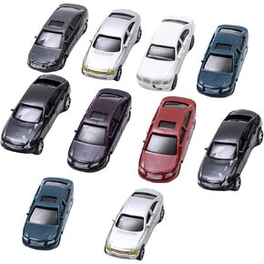 10x Mini Scale Model Cars المركبات المصغرة متعددة الأغراض 1/75 ديوراما لتخطيط طاولة الرمال شارع شارع مشهد وقوف السيارات in Saudi Arabia