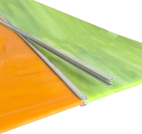 7/32" H Zinc Came for Stained Glass Projects, 24ft H-Channel Zinc Came, Flat, 3ft x 8 Strips in Kuwait