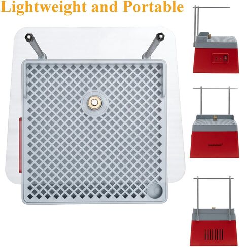 Stained Glass Grinder Mini DIY Grinding Tool, 9V 3.5A Portable Glass Grinder Kit with 5/8" Diamond Grinder Bit for Glass Processing Arts Etc. (Red) in Kuwait