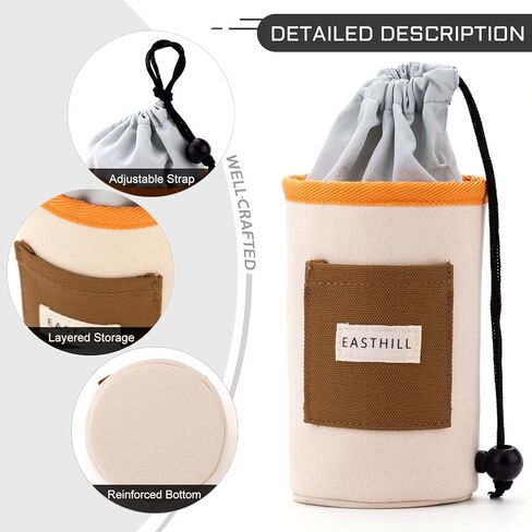 Eashill Desk Organizer Pencil Holders Pen Case Case for Girls Home School and Office Supplies Black in Kuwait