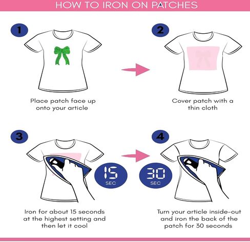 6 Pcs Bow Iron On Patch,5 Inch Glitter Bow Patches Iron On,Cute Embroidered Applique Bowcore Girly Aesthetic Patch for Sweatshirt Side Clothes Jackets Jeans (Blue) in Saudi Arabia