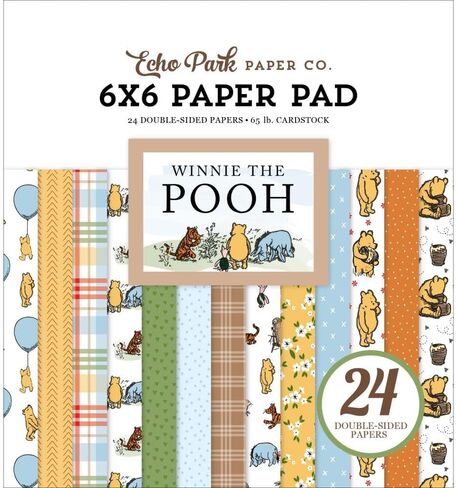 مجموعة Echo Park Paper Collection: Winnie the Pooh 12 "× 12" Paper Solid Pack + Winnie the Pooh 6 "X 6" Pack Double-Side Pack ، EP-WTP-04 in Saudi Arabia