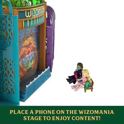 Mattel Universal Pictures’ Wicked Emerald City Playset with Glinda & Elphaba Small Dolls, 5 Play Spaces & 15 Accessories, Inspired by The Movie in Saudi Arabia