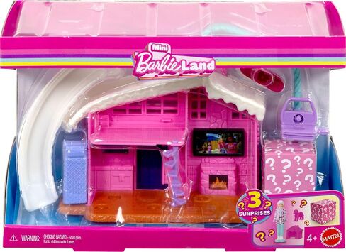 مجموعات Barbie Mini Land Doll House ، Mini Dreamhouse مع دمية مفاجئة مقاس 1.5 بوصة ، وأثاث وملحقات ، بالإضافة إلى المصعد والبركة (قد تختلف الأنماط) in Kuwait