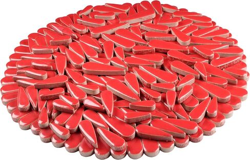 200g بتلة البتلة على شكل قطرة من الفسيفساء السيراميك للحرف اليدوية ، والألوان النابضة بالحياة ، والبلاط السيراميك لمجموعات صنع الفسيفساء ، وفنون وحرفي DIY (متعدد الألوان) in Saudi Arabia