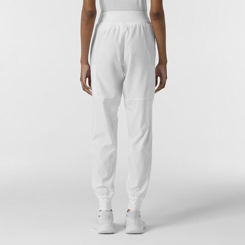 WonderWink W123 Women’s Comfort Waist Cargo Jogger Pant — White, Large in Saudi Arabia