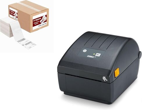 1000 fanfold thermal abls with Zebra ZP230D (ZP450 Replacement) Label Thermal Bar Code Printer | USB والاتصال الموازي 203 دبي دبليواني دقة | 4 "× 6" القرار المباشر in Saudi Arabia