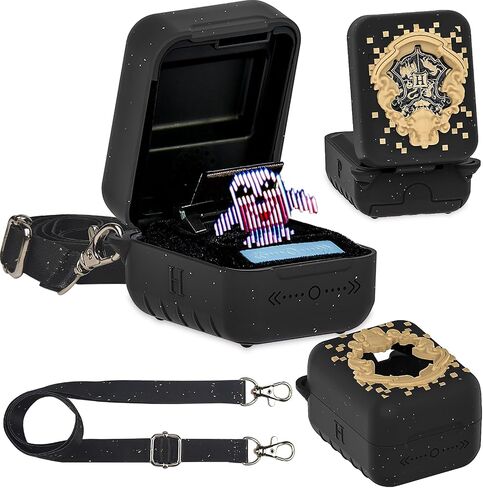 JCHPINE Silicone Cover Case for Bitzee Harry Potter Interactive Toy Digital Pet, Protective Cover for Harry Potter Bitzee Virtual Electronic Pets (Black) in Saudi Arabia