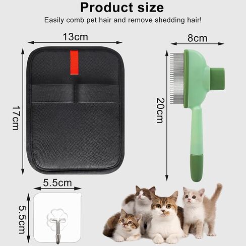 Pet Hair Removal Glove, Magic Brush Pet Hair, Cat Comb, Washable Reusable Dogs Cats Hair Gloves for Furniture, Bed, Sheets, Couch, Clothes, Carpet, Car Seat, Pet Grooming, Curtain (1PCS) in Saudi Arabia