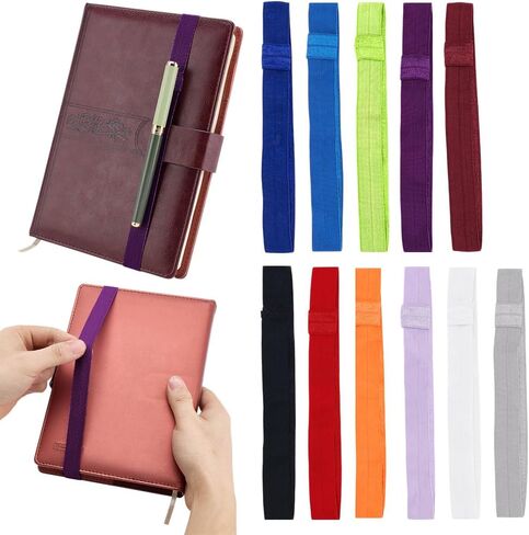 PH Pandahall 11 Colors Plancer Planner Bands Elastics Ponclarks Book Book Notebook مرونة فرقة الإغلاق الممتدة مع حلقة حامل القلم لمجلات سفر المجلات المدرسية القارئ اللوازم in Saudi Arabia