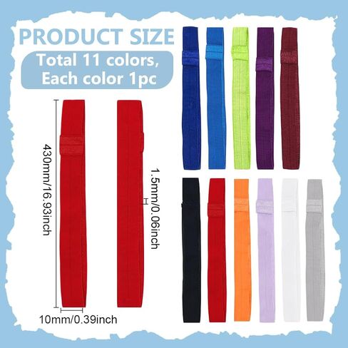 PH Pandahall 11 Colors Plancer Planner Bands Elastics Ponclarks Book Book Notebook مرونة فرقة الإغلاق الممتدة مع حلقة حامل القلم لمجلات سفر المجلات المدرسية القارئ اللوازم in Saudi Arabia