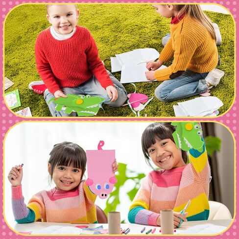 Soulchen 24 Pcs DIY Hand Puppets, Canvas Hand Puppet Making Kit DIY Arts and Crafts Sewing Projects for Fun Home Activities Classes Storytelling Party Favors in Kuwait