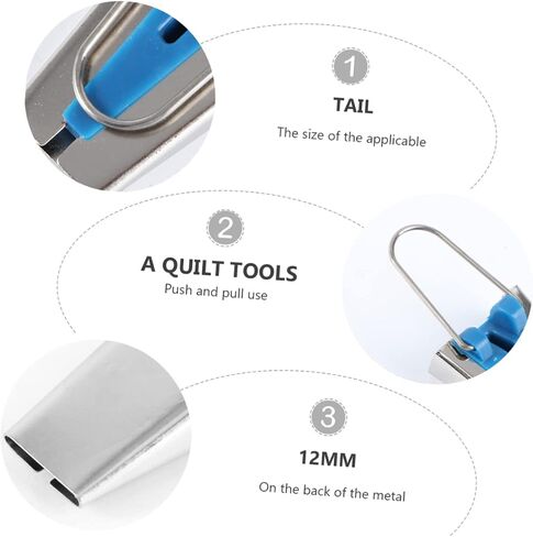 Angoily Tape Maker Fabric قطري الخياطة Seam Seam Acilt Acceding Strip Tool Tool Bias Tape Patchwork Maker Maker Maker Blue in Kuwait