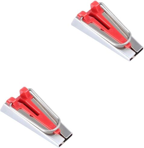 JOJOFUNY 2PCS BIAS TAPE MAKER MAKER SHIP و SEFINTING TOOL in Kuwait