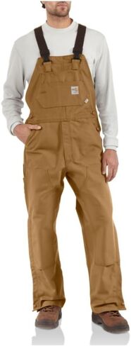 Carhartt Men's 101626 Flame-Resistant Duck Bib Overall - Quilt Lined in Saudi Arabia