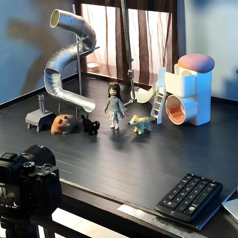 Stop Motion Animation Winder Rig System with Vertical & Horizontal Rails, Stop Motion Armature Kit for Animators, Photography, Claymation and Creative Projects, Includes 5 Connectors (26cm) in Kuwait