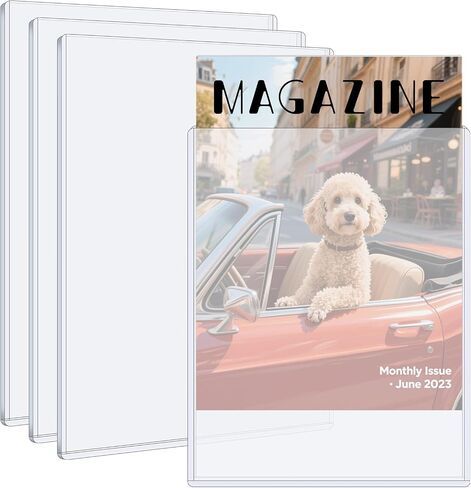 4 حزمة حزمة من المجلات البلاستيكية الصلبة ، مجلة Clear Magazine Sleeves PVC PVC 5MM حماية بلاستيكية سميكة التخزين العادي للمجلات التجارية لمجمع الأعمال الصغيرة ، 9 × 11.5 بوصة in Saudi Arabia