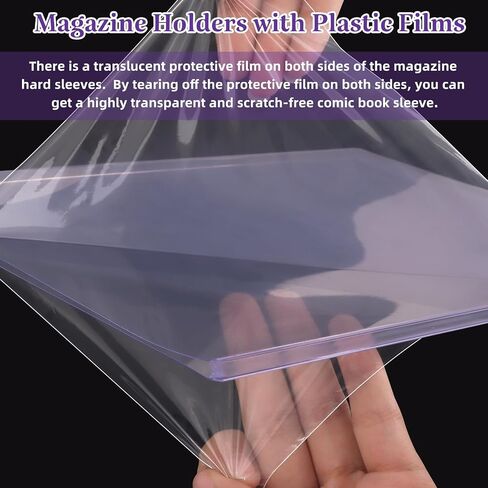 4 حزمة حزمة من المجلات البلاستيكية الصلبة ، مجلة Clear Magazine Sleeves PVC PVC 5MM حماية بلاستيكية سميكة التخزين العادي للمجلات التجارية لمجمع الأعمال الصغيرة ، 9 × 11.5 بوصة in Saudi Arabia