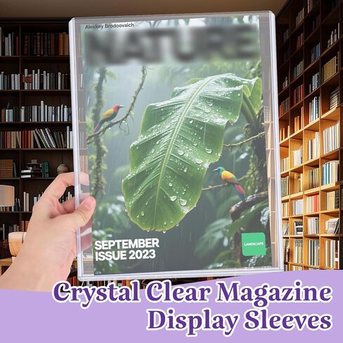 4 حزمة حزمة من المجلات البلاستيكية الصلبة ، مجلة Clear Magazine Sleeves PVC PVC 5MM حماية بلاستيكية سميكة التخزين العادي للمجلات التجارية لمجمع الأعمال الصغيرة ، 9 × 11.5 بوصة in Saudi Arabia