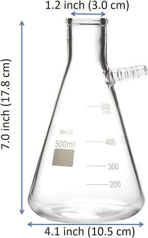 Glass Filtering Flask with Upper Tubulation, 2000ml in Saudi Arabia