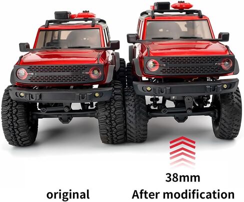 1/24 صدمات سيارة الألمنيوم RC 38 ملم مثبط امتصاص تم امتصاصه لجميع محوري SCX24 AXI90081 Deadbolt C10 JLU Gladiator Bronco in Kuwait
