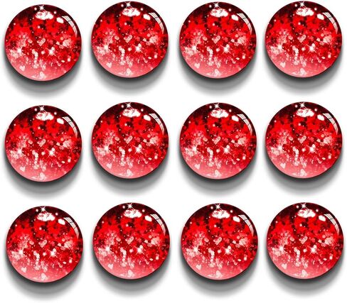 Glitter Gold Glass Magnets for Whiteboard/Locker/Fridge/Office Cabinet Decorations,Round Golden Refrigerator Magnets for Lady in Kuwait