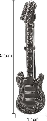 Yoursfs Music Tie Clips for Men Unique Elegant Tie Bar Clip Copper Drum Kit Guitar Tie Pins Fashion Jewelry Men's Clothing Accessories in Saudi Arabia
